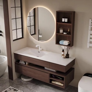 BALOM Custom Made Modern Bathroom <b>Cabinet</b> Large Capacity Wood Plywood Melamine MDF Vanity with OEM Factory Direct - Product Image 3