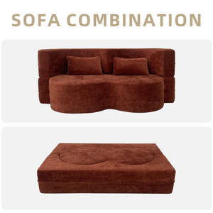 आधुनिक रीक्लिंग मॉड्यूलर बिस्तर सोफे सेट लिविंग रूम वैक्यूम पैकेजिंग संपीड़न फोम स्पंज सोफे के साथ फर्नीचर - Product Image 6