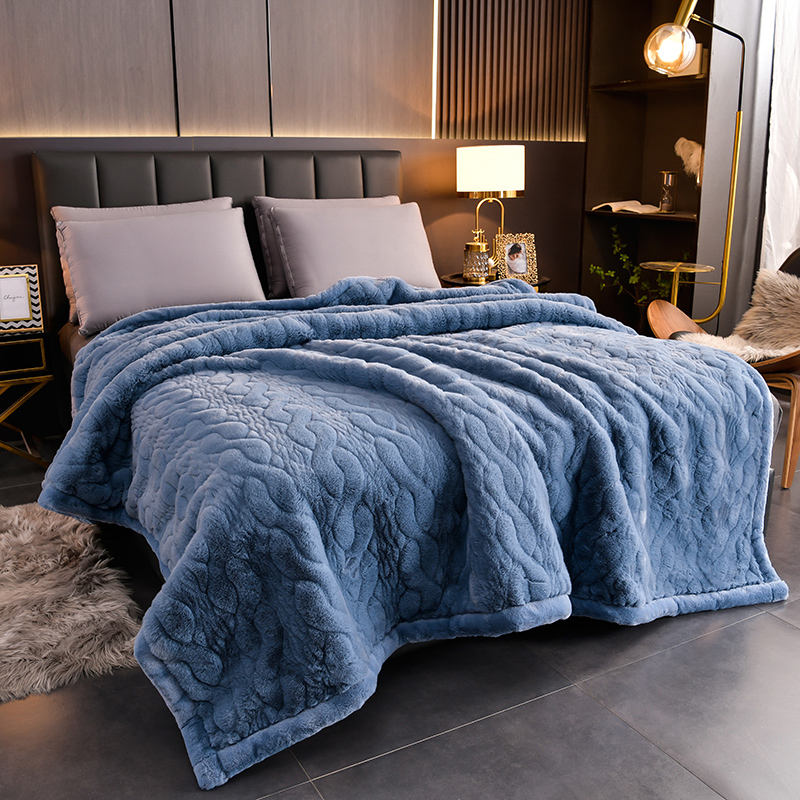 Fur Blanket Light Blue (5.50kg)