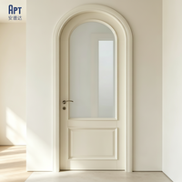 Porte intérieure moderne en bois massif sur mesure, style nordique, sans âme en nid d'abeille, prix usine