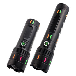 Bán Buôn Hợp Kim Nhôm C-Loại Có Thể Sạc Lại Đầu Có Thể Điều Chỉnh Điện Chức Năng Hiển Thị <span class=keywords><strong>LED</strong></span> USB Đèn Pin Cầm Tay - Product Image 3