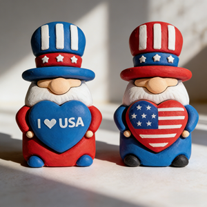 Mini Adornos Patrióticos de Gnomos, Figuras en Miniatura para el Día de la Independencia, Conmemorando el 250 Aniversario de los Veteranos - Product Image 5