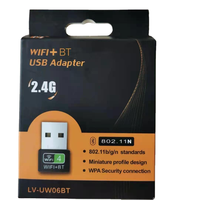 Adaptador USB WiFi 2 en 1 de 150 Mbps 4.2, Tarjeta de Red Inalámbrica 802.11n para PC y Laptop