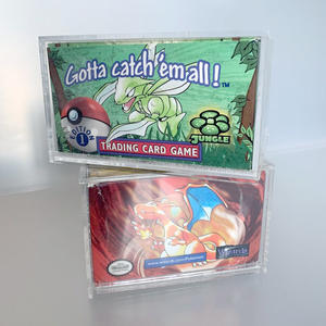 Vente en gros de présentoirs personnalisés <span class=keywords><strong>pas</strong></span> chers en acrylique transparent poli UMI NK0424 pour cartes Pokémon, boîtes de boosters, capacité de 12x14x7,5 cm - Product Image 4