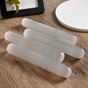 Wholesale High Quality Natural Stone Healing Crystal 20cm White <b>Selenite</b> <b>Wand</b> <b>Selenite</b> Stick for Meditation - Product Image 4