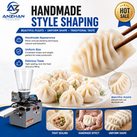 Máquina Automática Comercial para Hacer Dumplings al Vapor, Motor de Alta Capacidad 120kg/h, Máquina Formadora de Dumplings para Fábrica de Procesamiento de Alimentos