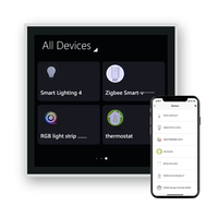 Para Tuya Alexa inalámbrico Smart Home Zigbee Gateway Panel táctil de 4 pulgadas 220V 10A interruptor de Control Central inteligente IR Panel de pared WiFi