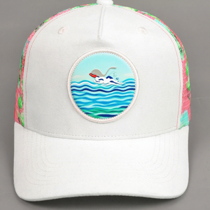 Sombrero alto de algodón para mujer Sombrero de béisbol de ala corta con cola de caballo y pico de fieltro - Product Image 1