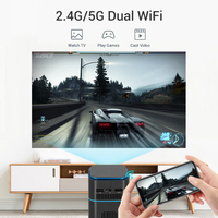 Mini projecteur portable Hotack Micro HD LED pour home cinéma, vidéo USB intelligente sans fil, Android