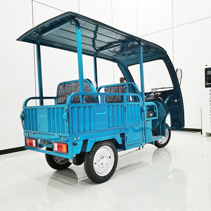 Trois roues <span class=keywords><strong>moto</strong></span> camion agricole E chargement de marchandises boîte électrique Dumper Cargo Tricycle en acier inoxydable - Product Image 3
