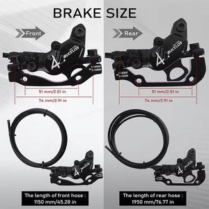 Freno Hidráulico BUCKLOS HD-735 para E-Bike 1150mm 1950mm con Desconexión de Potencia de 4 Pistones Freno de Disco Hidráulico para <span class=keywords><strong>Ebike</strong></span> Scooter MTB y Piezas de Bicicleta - Product Image 5
