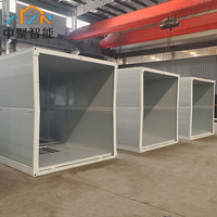 Contenedor de oficina portátil de lujo de 20 pies de China, casa de almacén de acero plegable prefabricada a la venta