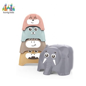 Jouets pour bébés Konig Kids, gobelets empilables pour tout-petits, blocs empilables pour nourrissons, <span class=keywords><strong>jeu</strong></span> de tri pour le <span class=keywords><strong>bain</strong></span>, jouets d'empilage pour bébés - Product Image 4