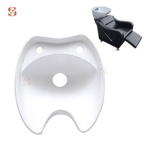 Kit de lavabo professionnel en céramique noire avec robinet, douchette et repose-nuque ergonomique en silicone - Product Image 3