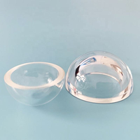 Verre optique OEM personnalisé BK7/Silice fondue/Lentille en dôme en saphir Revêtement antireflet 90% clair Ouverture 5-100 mm Diamètre 1-10 mm Épaisseur