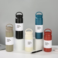 Thermos personnalisé avec logo moderne, portable, à double paroi, en acier inoxydable 304, capacité 350 ml/500 ml, maintien thermique de 6 à 12 heures