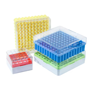 Boîte de rangement jetable pour cryotubes en plastique de laboratoire 2 ml, 81 ou 100 puits, pour cryovials - Product Image 2