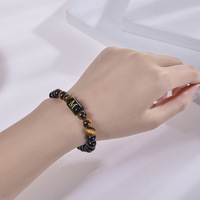 Bracelet élastique A-Z en perles et lettres, design tendance pour homme et femme, bijoux de mariage