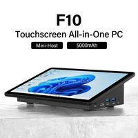 F10 Intel N5105 10.1 Inci Tablet PC Layar Sentuh 8GB RAM 128GB SSD Windows 11 Pro Quad Core Komputer Mini Bisnis Industri