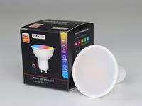 Ampoules LED intelligentes WiFi Tuya GU10 RGB+CW+WW Blanc 5W Dimmables Contrôle par application Smart Life pour Alexa Google Home