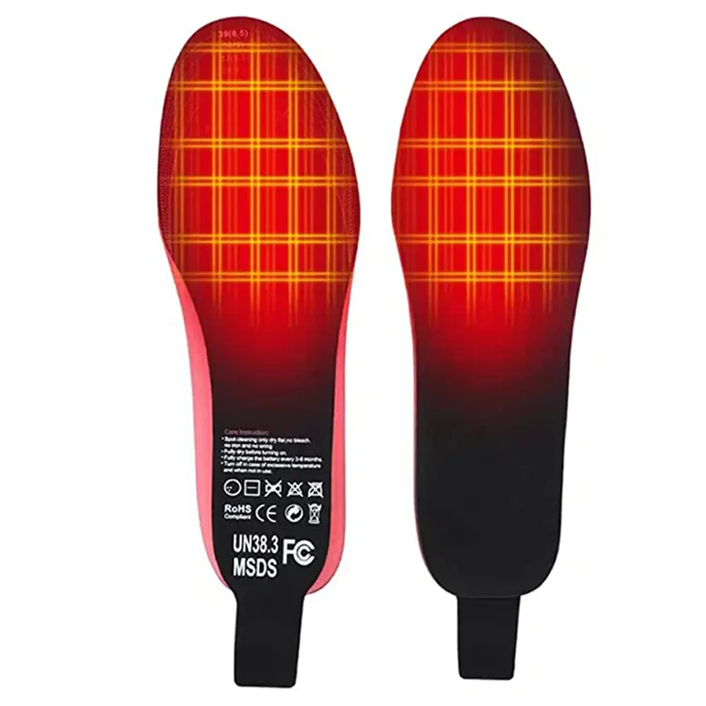 Configurações de calor 3 Nova Térmica Elétrica Recarregável Alimentado Por Bateria Aquecida Palmilhas Para Sapatos