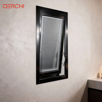 Ventana de Aluminio de Alta Resistencia DERCHI, Ventana de Aluminio de Tamaño Personalizado para Proyectos Comerciales y Residenciales