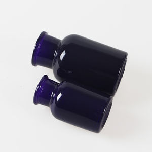 Vente en gros 60ml 125ml Flacon de réactif en verre de couleur violette pour impression de pilules avec couvercle en verre - Product Image 3