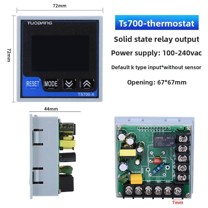 Intelligent Thermostat LCD Display TS700-X Temperature Controller with PID Regulation High Precision Data Hold & Reset Functions