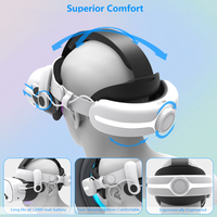 Pour Meta Quest3S VR sangle de tête de charge casque serre-tête réglable avec batterie 12000mAh