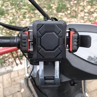 Support de téléphone pour moto anti-vibration 12V à 24V avec chargeur à induction