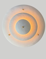 Crème glacée Design Moderne Suspension Lampe Led Art Blanc Plâtre Lustre Intérieur Salle À Manger Luminaire Pendentif pour Maison