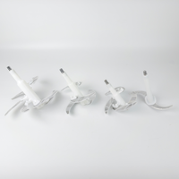 Pièces d'Appareils Électroménagers de Cuisine, Lame de Hachoir à Viande en Acier Inoxydable, Couteau de Hachage en Forme de S pour Hachoirs Électriques 2/3/5L