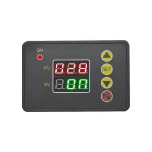 Módulo de controle de relé, t2310 dc 12v 24v ac 110v-220v visor digital microcomputador sistema lcd controlador de tempo relé módulo de controle temporização