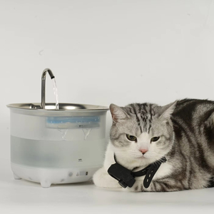 2025 nouvelle pompe de capacité 3L gratuite fontaine d'eau intelligente pour animaux de compagnie distributeur de débit d'eau de charge sans fil - Product Image 1