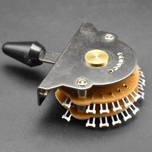 Commutateur de sélection de micros à 5 voies Super 24 Lugs, commutateur de conversion de tonalité pour guitare électrique, livré avec des embouts noirs/crème/blancs - Product Image 5