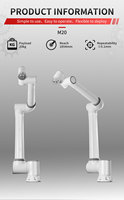 Paletizador de robot colaborativo de 6 ejes de alta precisión 20kg 30kg Capacidad de código abierto 3D Pick Place Robotic COBRA Arm Motor PLC