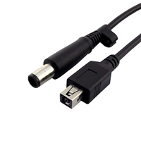Câble d'alimentation CC 4,5 x 3,0 mm femelle vers 7,4 x 5,0 mm mâle, adaptateur pour ordinateur portable DELL HP