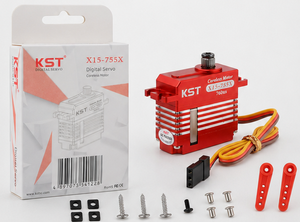 Attuatore Premium KST X15-755X <span class=keywords><strong>10</strong></span>.2kgcm 0.04s 60 Gradi 760us 560Hz DC 6.0V-8.4V Ingranaggi in Lega di Alluminio Servo Brushless Universale - Product Image 6