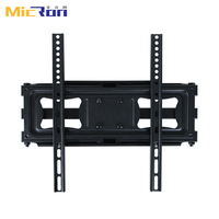Support mural TV articulé durable VESA 400x400 pour téléviseurs de 32 à 70 pouces, inclinaison 45°, rotation 15°, bras extensible articulé 65°, capacité 45 kg