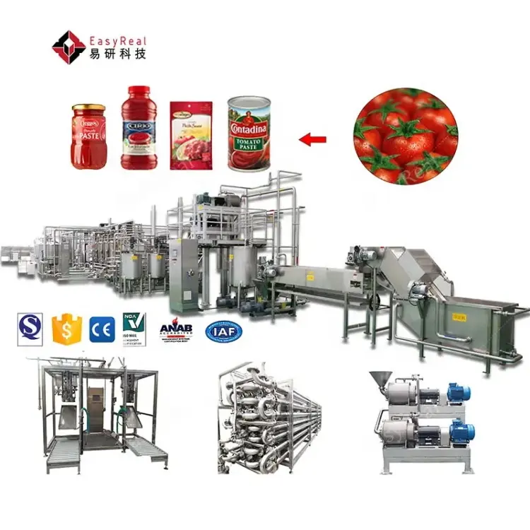 高効率自動トマトペーストトマトソース製造機生産ライン