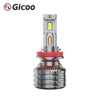 Nouvelles ampoules de phare LED GICOO 200W 30000LM IP67 étanches, sans erreur Canbus, 4 tubes en cuivre H4/H11/9005/9006 6000K 12V-80V