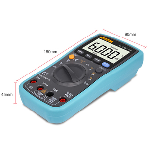 มัลติมิเตอร์ดิจิตอล VC17B+ รุ่นขายดี 1000V 20A สมาร์ท AVO แคลมป์มิเตอร์ - Product Image 5