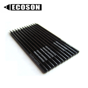 De diseño de moda de alta calidad <span class=keywords><strong>al</strong></span> por mayor logotipo negro 7 pulgadas negro, conjunto de lápiz de la hoja de oro lápiz - Product Image 5
