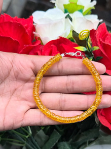 สร้อยข้อมือและสร้อยคอประดับลูกปัดทรงรอนเดลล์สีเหลืองทองอร่าม งานแฮนด์เมดสุดหรู เป็นของขวัญสำหรับผู้หญิงและเด็กผู้หญิง แฟชั่นทันสมัย - Product Image 3
