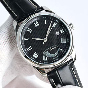 Montre automatique mécanique de luxe de style designer, en acier inoxydable, avec affichage de la date et chronographe - Product Image 1