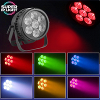 Projecteur LED extérieur IP65 7x20W RGBW 4-en-1 DMX RDM pour scène, événements et discothèques