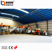 Ligne de recyclage de sacs tissés laminés BOPP 500 kg/h : Solution de lavage et d'essorage haute performance