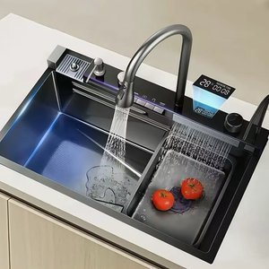 Évier de cuisine à cuve unique en acier inoxydable 316L, évier ménager épaissi pour le lavage des légumes - Product Image 1