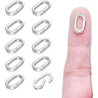 Fermoir ovale à ressort pour bijoux DIY, connecteur de collier et bracelet, accessoire en laiton, fermoir de bijoux à anneau fermé