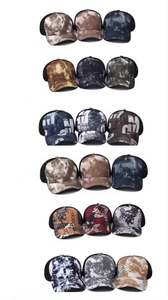 Gorra de béisbol de verano 2024 al por mayor con estampado Tie-Dye para hombre, gorra deportiva de malla de 5 paneles estilo camionero - Product Image 6